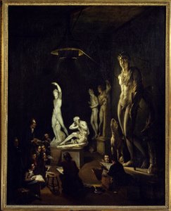 Sala de fundição da Royal Academy of London em 1770 Quadro de Elias Martin