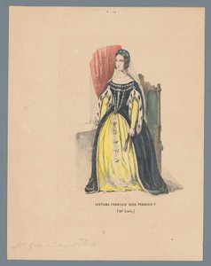 Roupa Francesa sob François I. (Século XVI) (título sobre o objecto) de Elias Spanier (attributed to)
