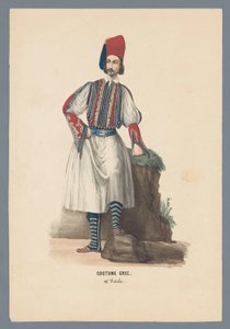 Traje Grec. 19e Siècle (título no objeto)