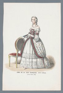 Senhora da Corte Francesa. Século XVIII (sob Luís XV) (título sobre o objecto)