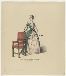 Dame de la Cour Francaise 16th Century. sob François I (título sobre o objecto)