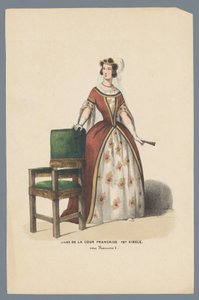 Senhora da Corte Francesa Século XVI. sob François I (título no objeto) de Elias Spanier