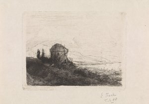 Castelo de Chatelard perto de Clarens de Elias Stark (signed by artist)