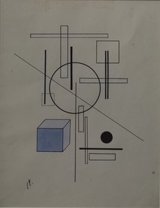 Composição, 1920 de Eliezer Markowich Lissitzky