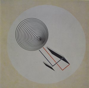 Proun 93. Espiral flutuante, 1924 de Eliezer Markowich Lissitzky