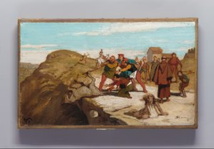 A fábula do moleiro, do seu filho e do burro. de Elihu Vedder