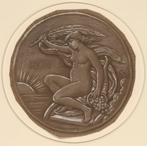 Desenho para a estrela da fortuna de Elihu Vedder