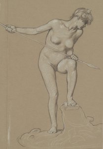 Golfinho Lançador de Garota, c. 1900. de Elihu Vedder