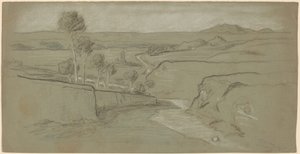 Paisagem romana de Elihu Vedder