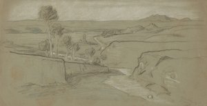 Paisagem Romana, c. 1900. de Elihu Vedder