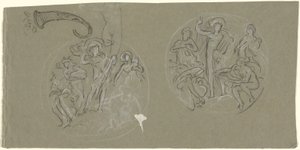 Folha de estudos para o Teto de Huntington de Elihu Vedder