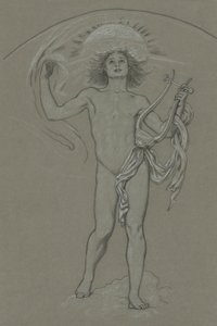 Estudo para Apolo de Elihu Vedder