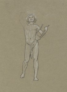 Estudo para Apolo de Elihu Vedder