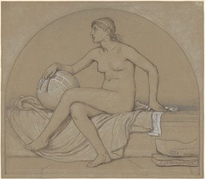 Estudo para "Astronomia" de Elihu Vedder