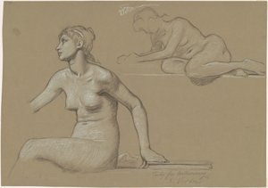 Estudo para "Astronomia" de Elihu Vedder
