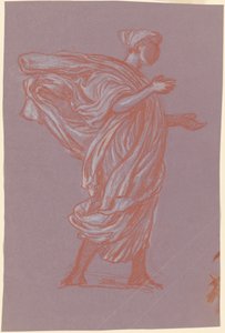 Estudo para "Banho de Meninas Gregas" de Elihu Vedder