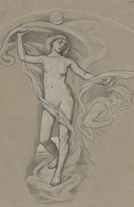 Esboço para a Luna de Elihu Vedder