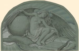 Estudo para "O Eclipse do Sol pela Lua" de Elihu Vedder