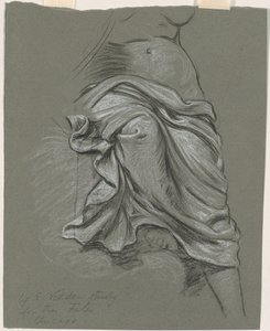 Estudo para "The Fates Gathering in the Stars" de Elihu Vedder
