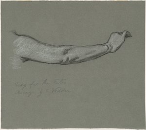 Estudo para "The Fates Gathering in the Stars" de Elihu Vedder