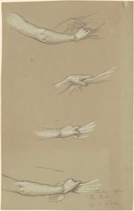 Estudo para The Fates Gathering in the Stars, c. 1884-1887. de Elihu Vedder