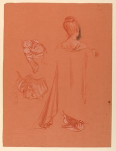 Estudo para "Procissão de casamento" de Elihu Vedder