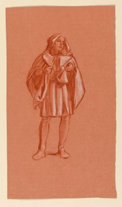 Estudo para "Procissão de casamento" de Elihu Vedder