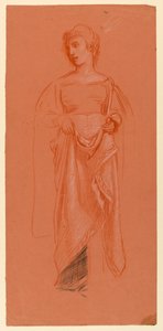 Estudo para "Procissão de casamento" de Elihu Vedder