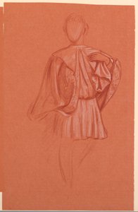 Estudo de uma figura fantasiada de Elihu Vedder