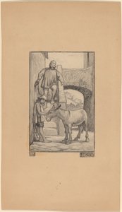 O Filho e o Burro de Elihu Vedder