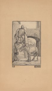 O Filho e o Burro, 1863. de Elihu Vedder