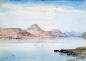 No Nilo, Gebel el Mody, Núbia, 1861