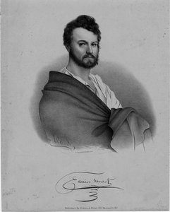 Edwin Forrest (1806-72), ator, litografia de Nathaniel Currier, publicado por Brown und Minot, Nova York