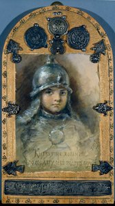 O Príncipe (ilustração do poema "A Sereia" de Alexander Pushkin) - Obra de Elizaveta Merkuryevna Bem (Elisabeth Bohm)