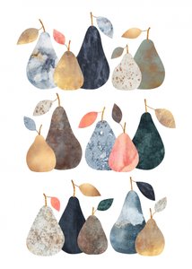 Pêras abstratas modernas de Elisabeth Fredriksson