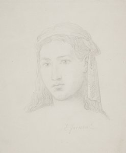 cabeça feminina de Elisabeth Jerichau Baumann