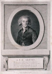 Andre Ernest Modeste Gretry (1741-1813) gravado por Louis Jacques Cathelin (1738-1804) 1786 (gravura)