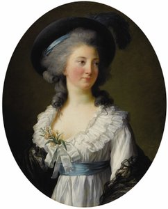 Francês: Portrait de Madame de Moreton, La Comtesse de Moreton de Chabrillan Retrato de Madame de Moreton, Comtesse de Chabrillan, incorretamente identificada com Izabela Czartoryska