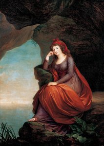 "Portrait de Maria Josepha Hermenegilde von Liechtenstein, princesa Esterhazy (1768-1845), e Ariane a Naxos" Peinture de Marie Louise Elisabeth Vigee Lebrun (Vigee-Lebrun) (1755-1842) 1793 Liechtenstein Museum Vienne Autriche de Elisabeth Louise Vigee Lebrun