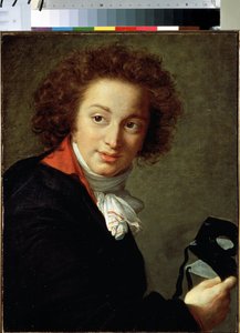 Retrato do conde Grigory Chernyshov com uma máscara. Pintura de Marie Louise Elisabeth Vigee Lebrun (1755-1842). Óleo sobre tela, 56 x 44 cm de Elisabeth Louise Vigee Lebrun