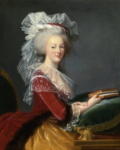 "Retratos de Maria Antonieta de Lorraine Habsbourg (1755-1793) Rainha da França" Pintura de Marie Louise Elisabeth Vigee Lebrun (Vigee-Lebrun) (1755-1842) 1785 Coleção particular de Elisabeth Louise Vigee Lebrun
