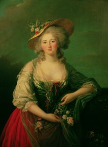 Elisabeth da França (1764-94) chamada Madame Elizabeth, c.1782 (óleo sobre tela) de Elisabeth Louise Vigee Lebrun