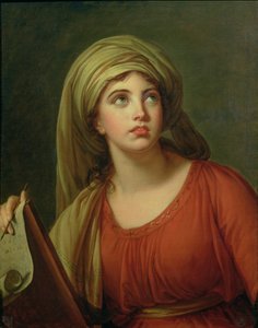 Retrato de Emma Hart (c.1765-1815) mais tarde Lady Hamilton, como uma Sibila, c.1792