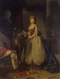 Retrato da imperatriz Elizabeth Alexeievna, princesa Louise de Baden 1779-1826, 1795 de Elisabeth Louise Vigee Lebrun
