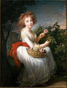 Retrato de Maria Cristina de Nápoles e Sicília, c.1790 (óleo sobre tela) de Elisabeth Louise Vigee Lebrun