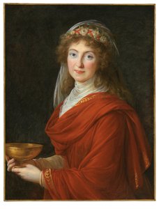 Retrato da Condessa Siemontkowsky Bystry de Elisabeth Louise Vigee Lebrun