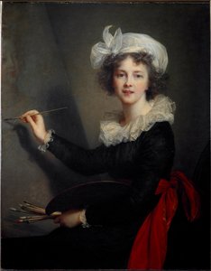Auto-retrato, c.1791 (óleo sobre tela) de Elisabeth Louise Vigee Lebrun