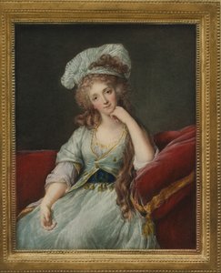 Retrato de Louise Marie Adelaide de Bourbon-Ponthievre, duquesa de Orleans de Elisabeth Louise after Vigee Lebrun
