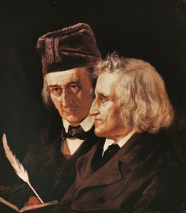 Retrato dos irmãos Jacob e Wilhelm Grimm