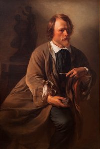 O escultor Jens Adolf Jerichau, o marido dos artistas, 1846